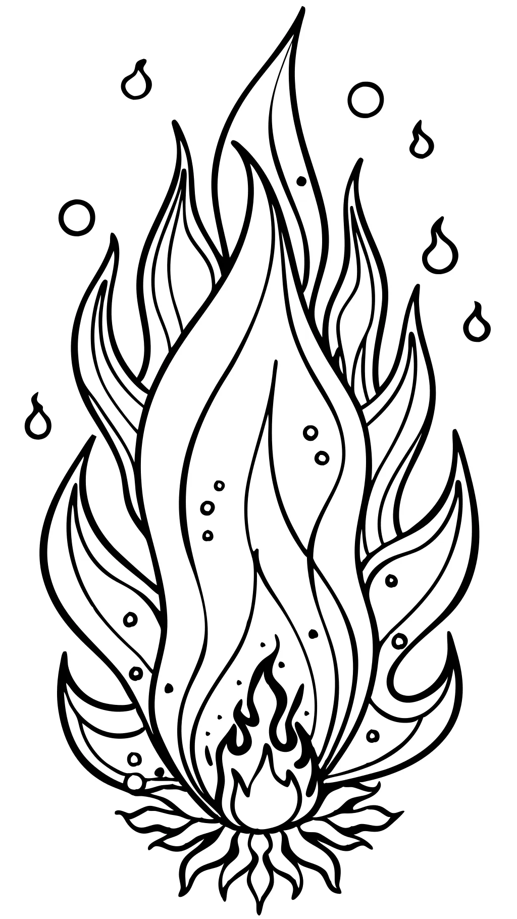 coloring pages flames